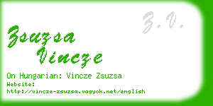 zsuzsa vincze business card
